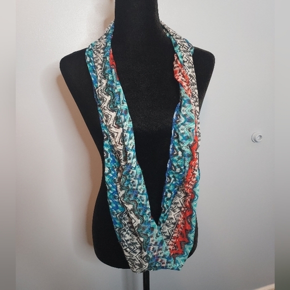 Neon Soul Chevron Infinity Scarf - Picture 2 of 6